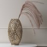 Libra Aussie - Gold Coral Aluminium Barrel Vase (26x48cm)