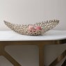 Libra Aussie - Gold Coral Aluminium Ellipse Bowl (26x63x16cm)