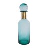 Libra Jorum - Tall Glass Bottle with Lid (Brass Detail)