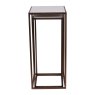 Libra Hylas - Two Ceramic Side Tables with Antique Copper Frame