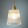 Laura Ashley Laura Ashley - Callaghan 3 Light Pendant (Antique Brass and Glass)