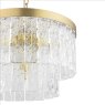 Laura Ashley Laura Ashley - Durnsford 4 Light Pendant (Matt Antique Brass and Glass)