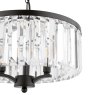 Laura Ashley Laura Ashley - Elkwood 3 Light Pendant Crystal and Black