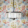 Laura Ashley Laura Ashley - Elkwood 3 Light Pendant Crystal and Black