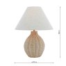 Laura Ashley Laura Ashley - Fernhill Table Lamp (Matt Cream With Shade)