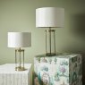 Laura Ashley Laura Ashley - Harrington Small Table Lamp (Antique Brass and Glass With Shade)