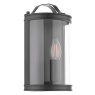 Dar Lighting Laura Ashley - Harrington Wall Light Matt Black and Glass