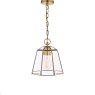 Laura Ashley Laura Ashley - Isaac Easy Fit Pendant Antique Brass and Glass