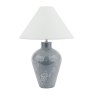 Dar Lighting Laura Ashley - Pussywillow Table Lamp with Shade (Grey Ceramic)