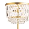 Dar Lighting Laura Ashley - Rhosill 3 Light Floor Lamp (Matt Antique Brass and Crystal)