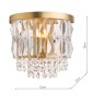 Dar Lighting Laura Ashley - Rhosill Wall Light (Matt Antique Brass and Crystal)