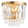 Dar Lighting Laura Ashley - Rhosill Wall Light (Matt Antique Brass and Crystal)