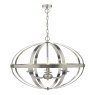 Dar Lighting Dar - Symbol 6 Light Pendant (Satin Chrome)