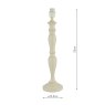 Dar Lighting Dar - Caycee Table Lamp Base Only (Cream)