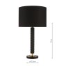 Dar Lighting Dar - Emani Table Lamp Base Only (Black Aged Gold)