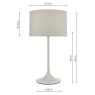 Dar Lighting Dar - Funchal Table Lamp With Shade (Grey)