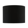 Dar Lighting Dar - Roja Cotton Drum Shade 24cm (Black)