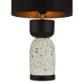 Dar Lighting Dar - Roja Table Lamp Terrazzo and Black With Shade