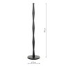 Dar Lighting Dar - Sierra Floor Lamp Base Only (Black)