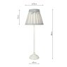 Dar Lighting Dar - Grace Table Lamp (Antique White)