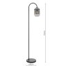 Dar Lighting Dar - Idra Floor Lamp Matt Black with Smoked Glass