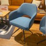 Furniture Link Nobo - Swivel Chair (Blue PU)