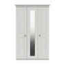 One Call Furniture Devon - Tall Three Door Wardrobe with Mirror (Soft Close)