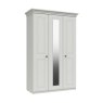 One Call Furniture Devon - Tall Three Door Wardrobe with Mirror (Soft Close)