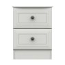 One Call Furniture Devon - Two Drawer Bedside Chest (Soft Close)