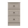 One Call Furniture Devon - Three Drawer Bedside Chest (Soft Close)