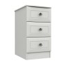 One Call Furniture Devon - Three Drawer Bedside Chest (Soft Close)