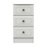 One Call Furniture Devon - Three Drawer Bedside Chest (Soft Close)