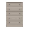 One Call Furniture Devon - Five Drawer Chest (Soft Close)