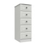 One Call Furniture Devon - Five Drawer Tallboy Chest (Soft Close)