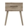 One Call Furniture Dorset - One Drawer Bedside Chest (Soft Close)