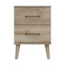 One Call Furniture Dorset - Two Drawer Bedside Chest (Soft Close)