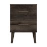 One Call Furniture Dorset - Two Drawer Bedside Chest (Soft Close)