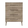 One Call Furniture Dorset - Four Drawer Bedroom Chest (Soft Close)