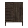 One Call Furniture Dorset - Five Drawer Cabinet with Hanging Storage (Soft Close)