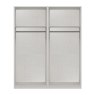 One Call Furniture Exeter - Tall Four Door Wardrobe with Two Mirrors (Soft Close)