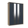 One Call Furniture Exeter - Tall Four Door Wardrobe with Two Mirrors (Soft Close)