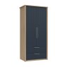 One Call Furniture Exeter - Two Door Wardrobe with Drawers (Soft Close)