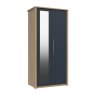 One Call Furniture Exeter - Two Door Wardrobe with Mirror (Soft Close)