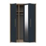 One Call Furniture Exeter - Three Door Bifold Wardrobe with Mirror (Soft Close)