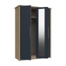 One Call Furniture Exeter - Three Door Bifold Wardrobe with Mirror (Soft Close)