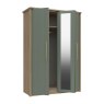 One Call Furniture Exeter - Three Door Bifold Wardrobe with Mirror (Soft Close)