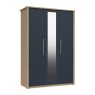 One Call Furniture Exeter - Three Door Wardrobe with Mirror (Soft Close)