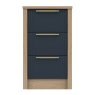 One Call Furniture Exeter - Three Drawer Bedside Chest (Soft Close)