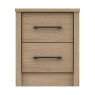 One Call Furniture Newquay - Two Drawer Bedside Chest (Soft Close)