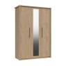 One Call Furniture Newquay - Three Door Wardrobe with Mirror (Soft Close)